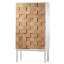 A2 Collect 2016 kastje, Witgeolied eikenhout-wit< Kasten & Vitrines