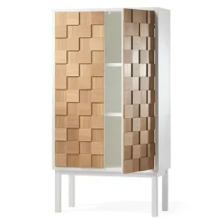 A2 Collect 2016 kastje, Witgeolied eikenhout-wit< Kasten & Vitrines