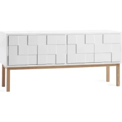 A2 Collect 2010 tv-meubel met poten, Witgeolied eikenhout< Tv- & Mediameubels|Ladekasten & Dressoirs
