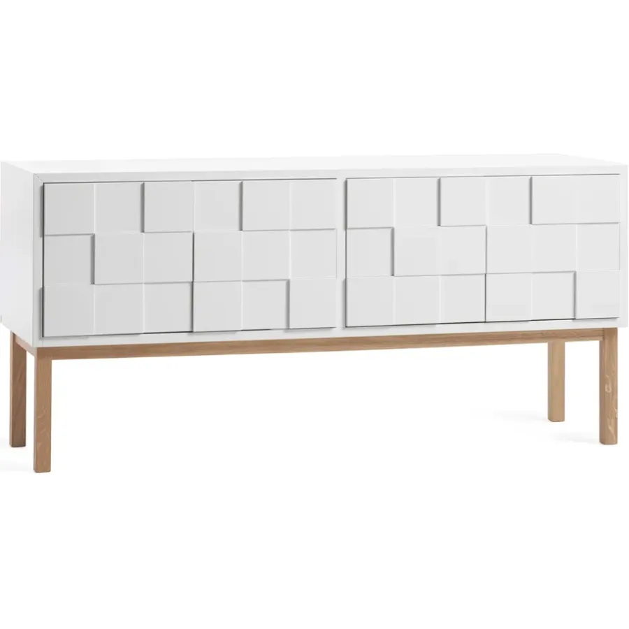 A2 Collect 2010 tv-meubel met poten, Witgeolied eikenhout< Tv- & Mediameubels|Ladekasten & Dressoirs