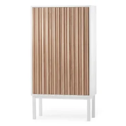A2 Collect kast 2013 eikenhout, Witte poten< Kasten & Vitrines
