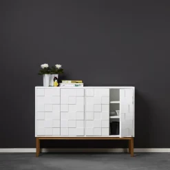 A2 Collect kast 2010 laag, eikenhout< Kasten & Vitrines
