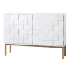 A2 Collect kast 2010 laag, Witgeolied eikenhout< Kasten & Vitrines