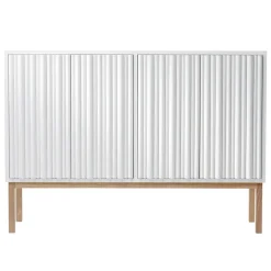 A2 Collect lage kast 2013, Witgeolied eikenhout< Kasten & Vitrines