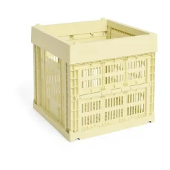 HAY Colour Crate Cube 29.5x29.5 cm, Light yellow< Opbergoplossingen Voor De Kinderkamer|Dozen & Boxen