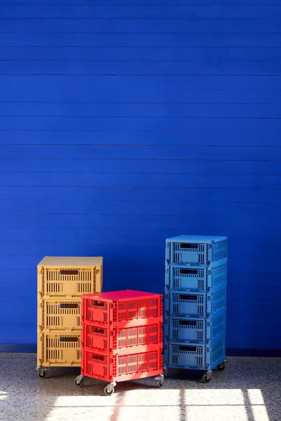 HAY Colour Crate deksel medium, Golden yellow< Opbergmanden