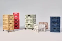 HAY Colour Crate deksel medium, Golden yellow< Opbergmanden