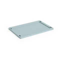 HAY Colour Crate deksel plastic small, Dusty blue< Opbergmanden