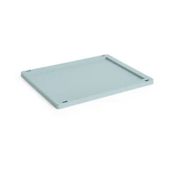 HAY Colour Crate deksel plastic medium, Dusty blue< Opbergmanden