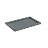 HAY Colour Crate deksel plastic small, Charcoal< Opbergmanden