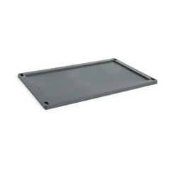 HAY Colour Crate deksel plastic large, Charcoal< Opbergmanden