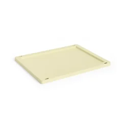HAY Colour Crate deksel plastic medium, Light yellow< Opbergmanden