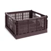 HAY Colour Crate L Square 42x42 cm, Bordeaux< Dozen & Boxen