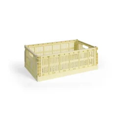 HAY Colour Crate L 34,5x53 cm, Light yellow< Opbergmanden