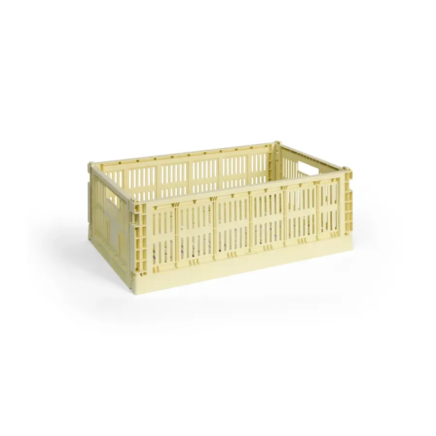 HAY Colour Crate L 34,5x53 cm, Light yellow< Opbergmanden