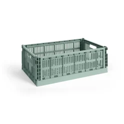 HAY Colour Crate L 34,5x53 cm, Sage green< Opbergmanden