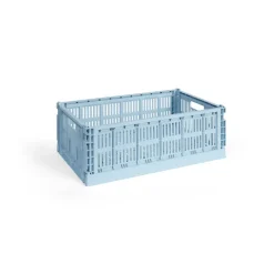 HAY Colour Crate L 34,5x53 cm, Soft blue< Opbergmanden