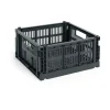 HAY Colour Crate M Square 29.5x29.5 cm, Charcoal< Dozen & Boxen