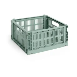 HAY Colour Crate M Square 29.5x29.5 cm, Sage green< Dozen & Boxen