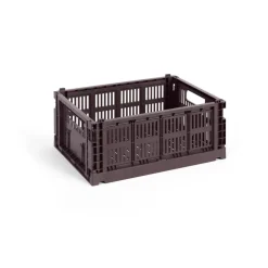 HAY Colour Crate M 26,5x34,5 cm, Bordeaux< Opbergmanden