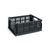 HAY Colour Crate M 26,5x34,5 cm, Charcoal< Opbergmanden