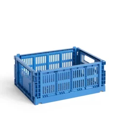 HAY Colour Crate M 26,5x34,5 cm, Electric blue< Opbergmanden