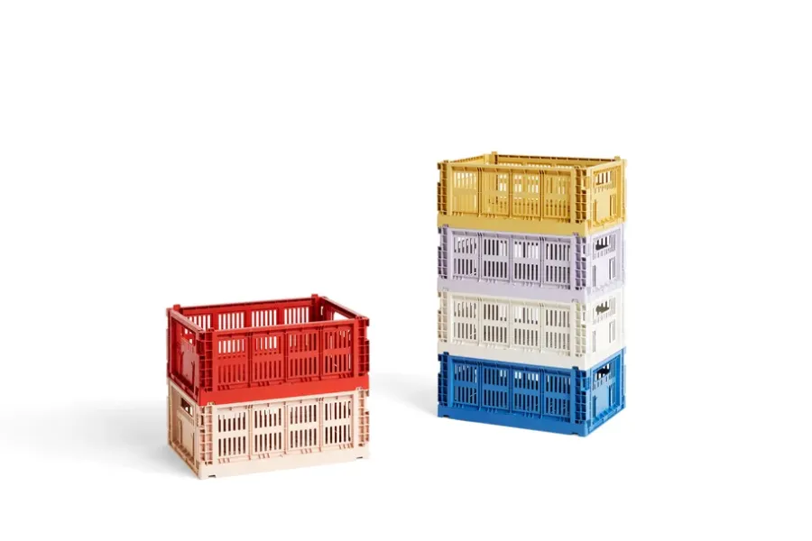 HAY Colour Crate M 26,5x34,5 cm, Off-white< Opbergmanden