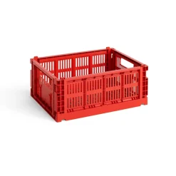 HAY Colour Crate M 26,5x34,5 cm, Red< Opbergmanden