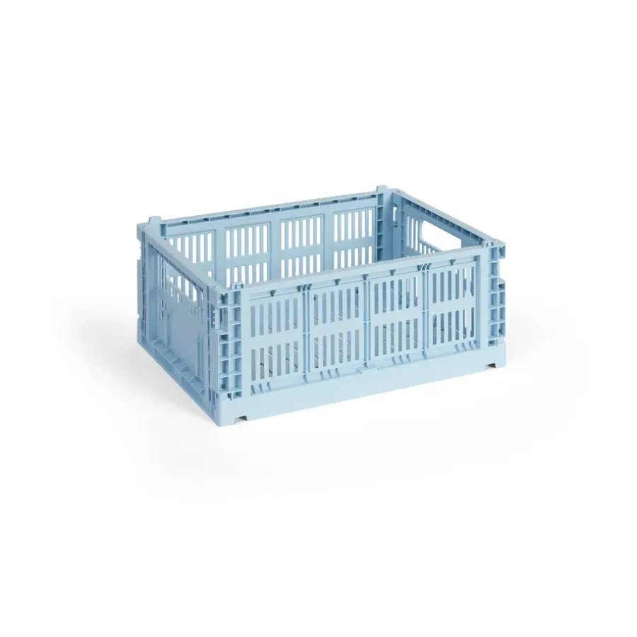 HAY Colour Crate M 26,5x34,5 cm, Soft blue< Opbergmanden