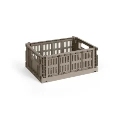 HAY Colour Crate M 26,5x34,5 cm, Warm grey< Opbergmanden