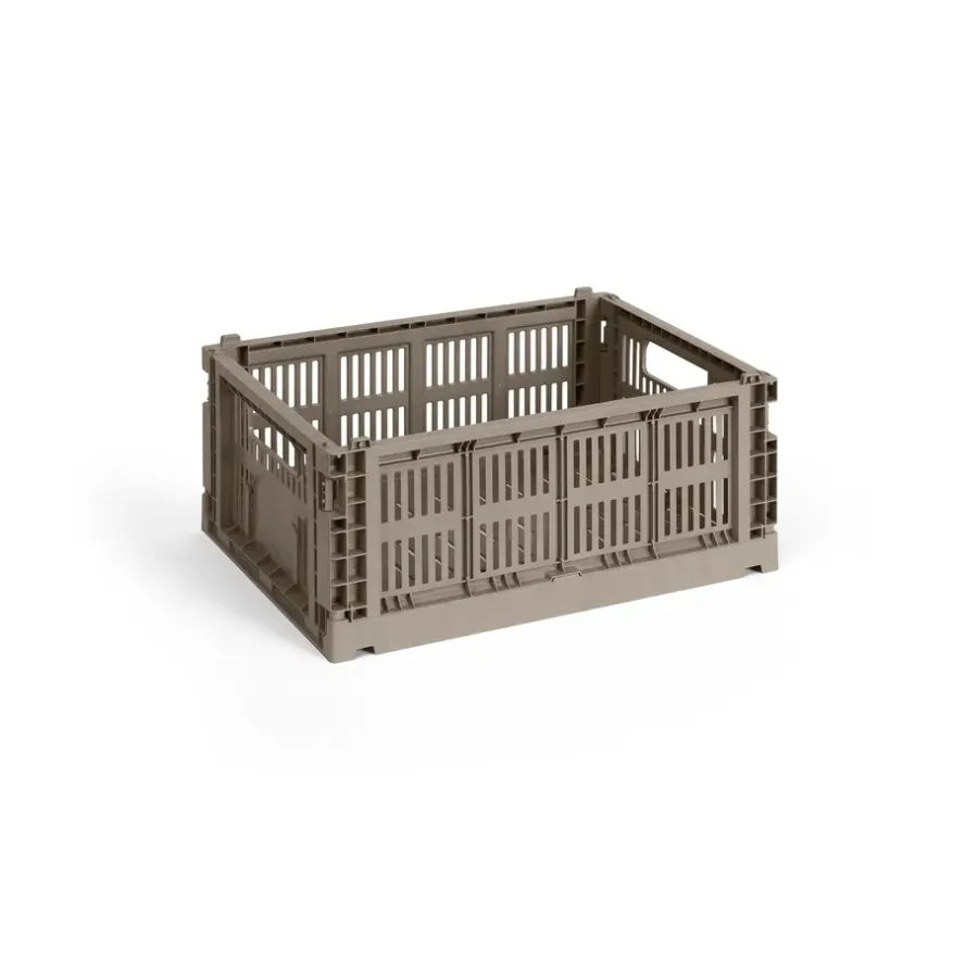 HAY Colour Crate M 26,5x34,5 cm, Warm grey< Opbergmanden