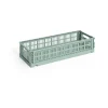HAY Colour Crate Mini Oblong 13x34,5 cm, Sage green< Dozen & Boxen