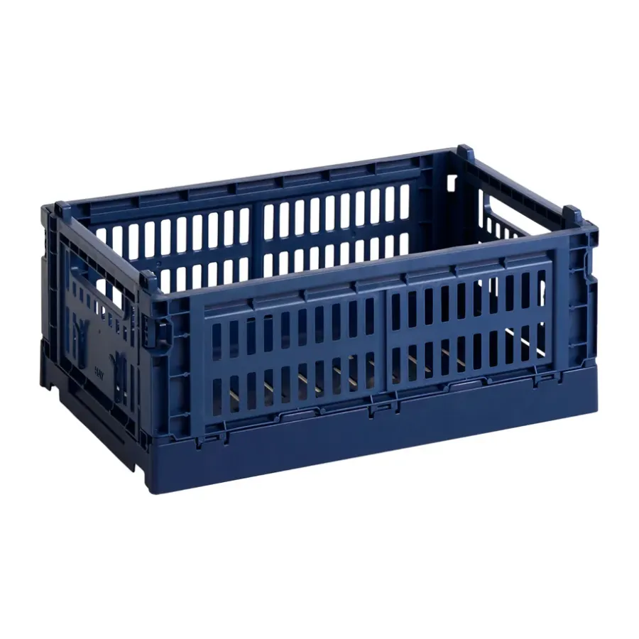 HAY Colour Crate S 17x26,5 cm, Dark blue< Opbergmanden