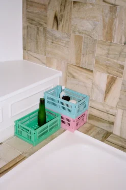 HAY Colour Crate S 17x26,5 cm, Dark mint< Opbergmanden