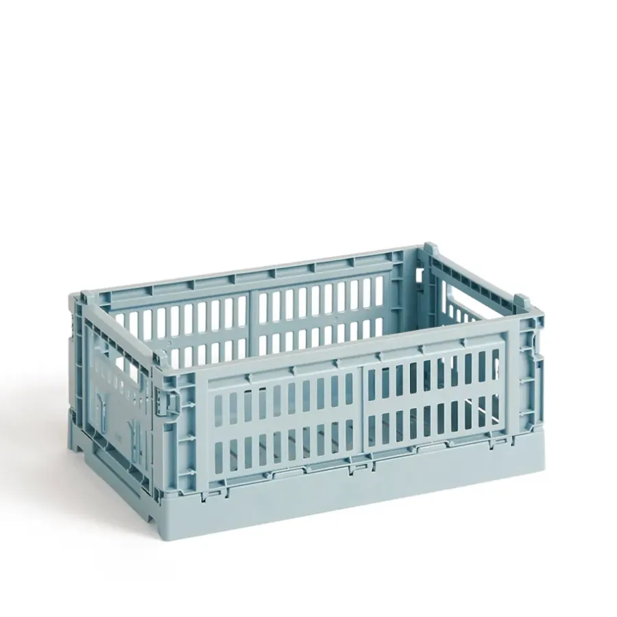 HAY Colour Crate S 17x26,5 cm, Dusty blue< Opbergmanden