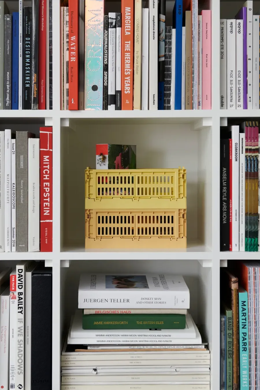 HAY Colour Crate S 17x26,5 cm, Dusty yellow< Opbergmanden