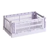 HAY Colour Crate S 17x26,5 cm, Lavender< Opbergmanden
