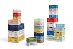 HAY Colour Crate S 17x26,5 cm, Lavender< Opbergmanden