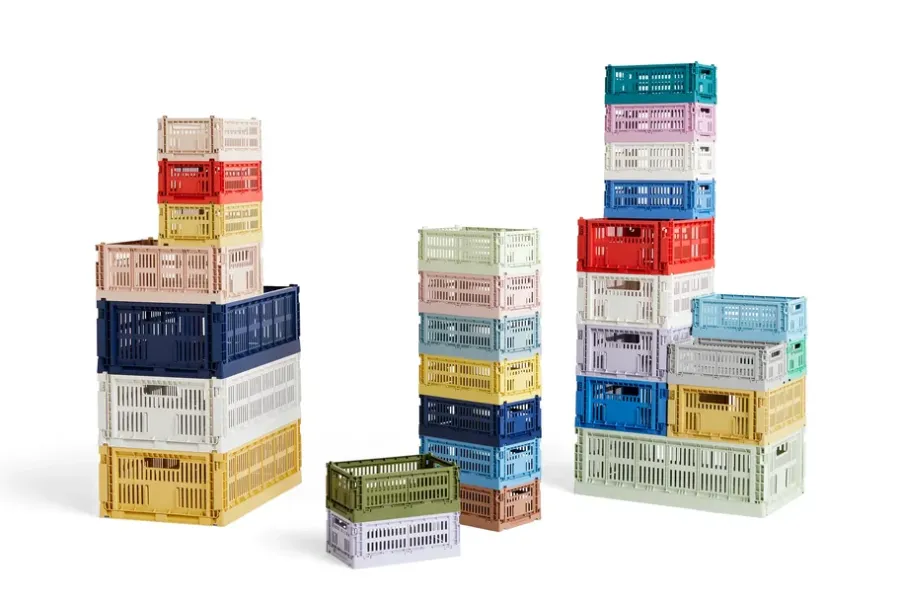 HAY Colour Crate S 17x26,5 cm, Lavender< Opbergmanden