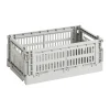 HAY Colour Crate S 17x26,5 cm, Light grey< Opbergmanden