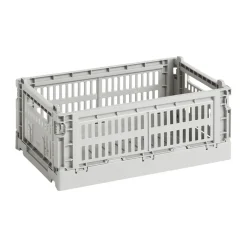 HAY Colour Crate S 17x26,5 cm, Light grey< Opbergmanden