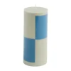 HAY Column Candle blokkaars small 15 cm, Grey-blue< Kaarsen