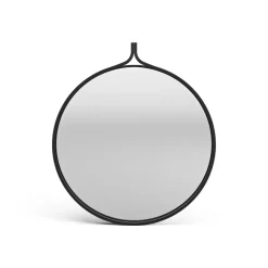 Swedese Comma Spegel rond Ø52 cm, Esp zwartgebeitst< Ronde Spiegels|Wandspiegels