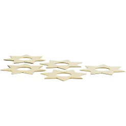 KLONG Constella kaarsenring sterren 5-pack, Messing< Kaarsenaccessoires