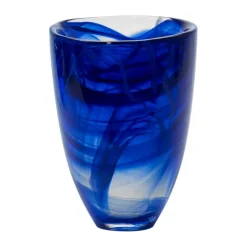 Kosta Boda Contrast vaas 200 mm, Blauw-blauw< Vazen