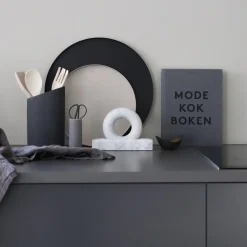 Cooee Design Cooee dienblad 40 cm. rond, black (zwart)< Decoratieve Accessoires|Decoratieve Dienbladen