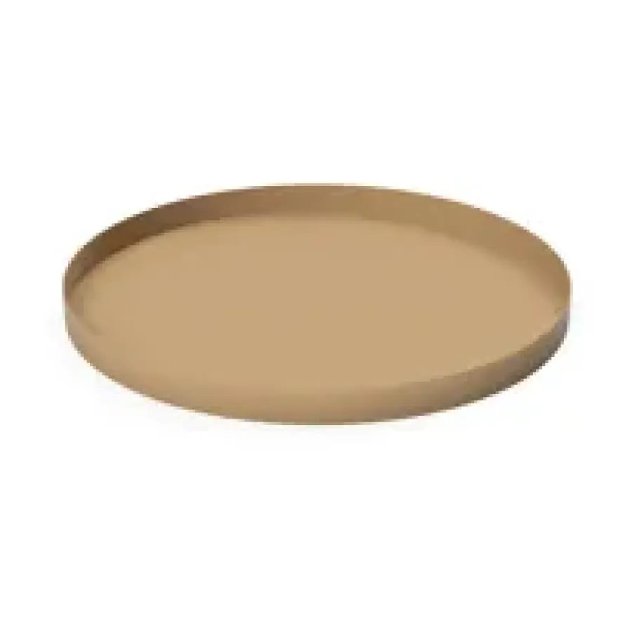 Cooee Design Cooee dienblad 30 cm. rond, Peanut< Decoratieve Accessoires|Decoratieve Dienbladen