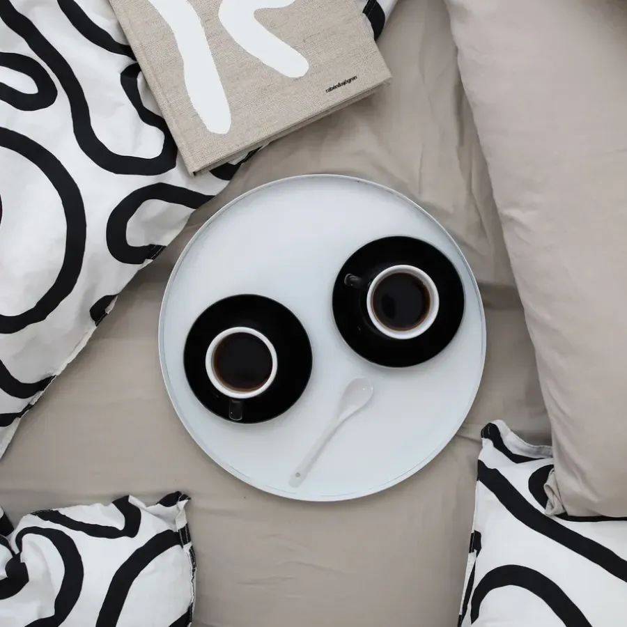 Cooee Design Cooee dienblad 30 cm. rond, white (wit)< Decoratieve Accessoires|Decoratieve Dienbladen