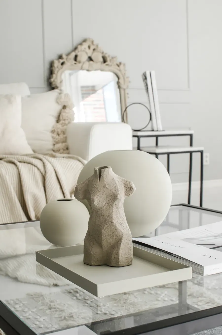 Cooee Design Cooee dienblad 24,5 cm, Shell< Decoratieve Accessoires|Decoratieve Dienbladen