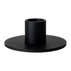 Cooee Design Cooee kandelaar laag 3 cm, Zwart< Kandelaars